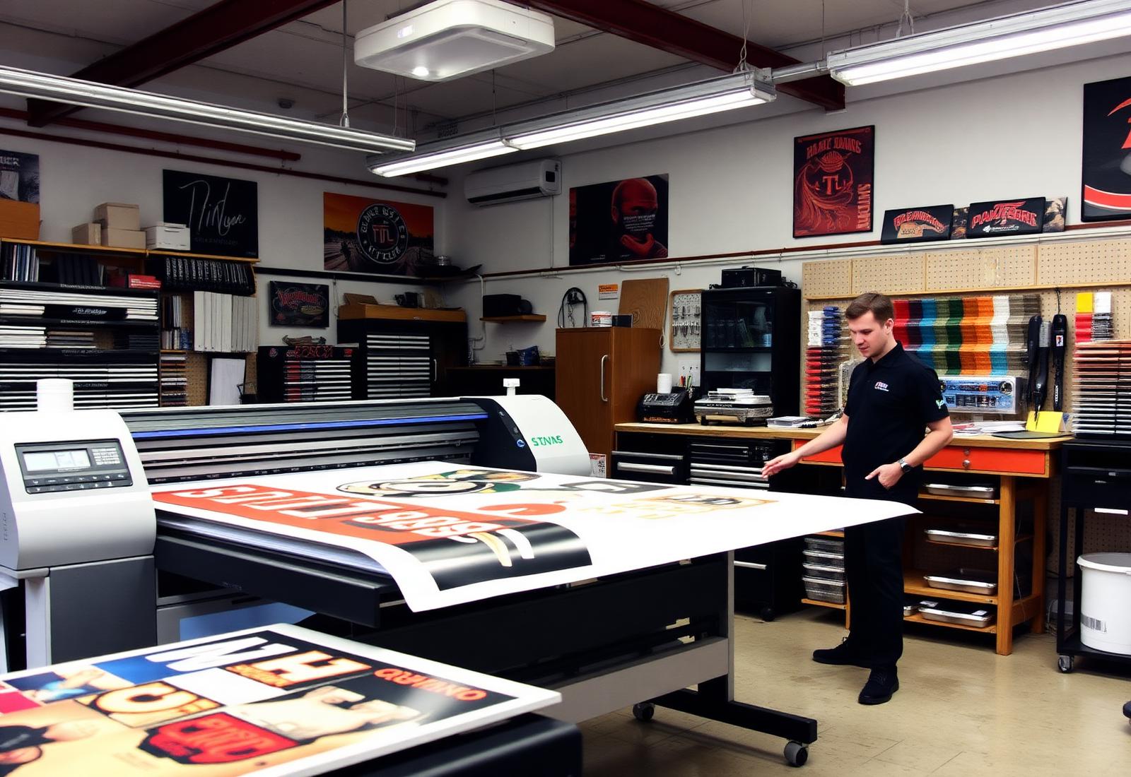 Specialty Signs & Wraps production floor